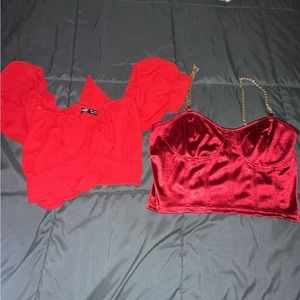 Red shein shirts